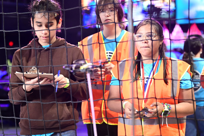 Area students compete in a large drone competition